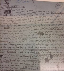 Page from actual Manuscript of De Profundis